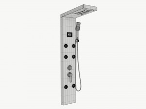 Panel Tower Faucet System With Display 03 3D 模型