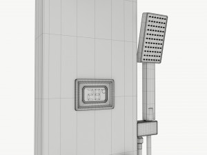 Panel Tower Faucet System With Display 03 3D 模型
