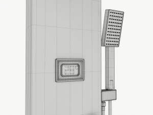 Panel Tower Faucet System With Display 03 3D Model