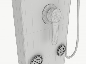 Panel Tower Faucet System With Display 03 3D 模型