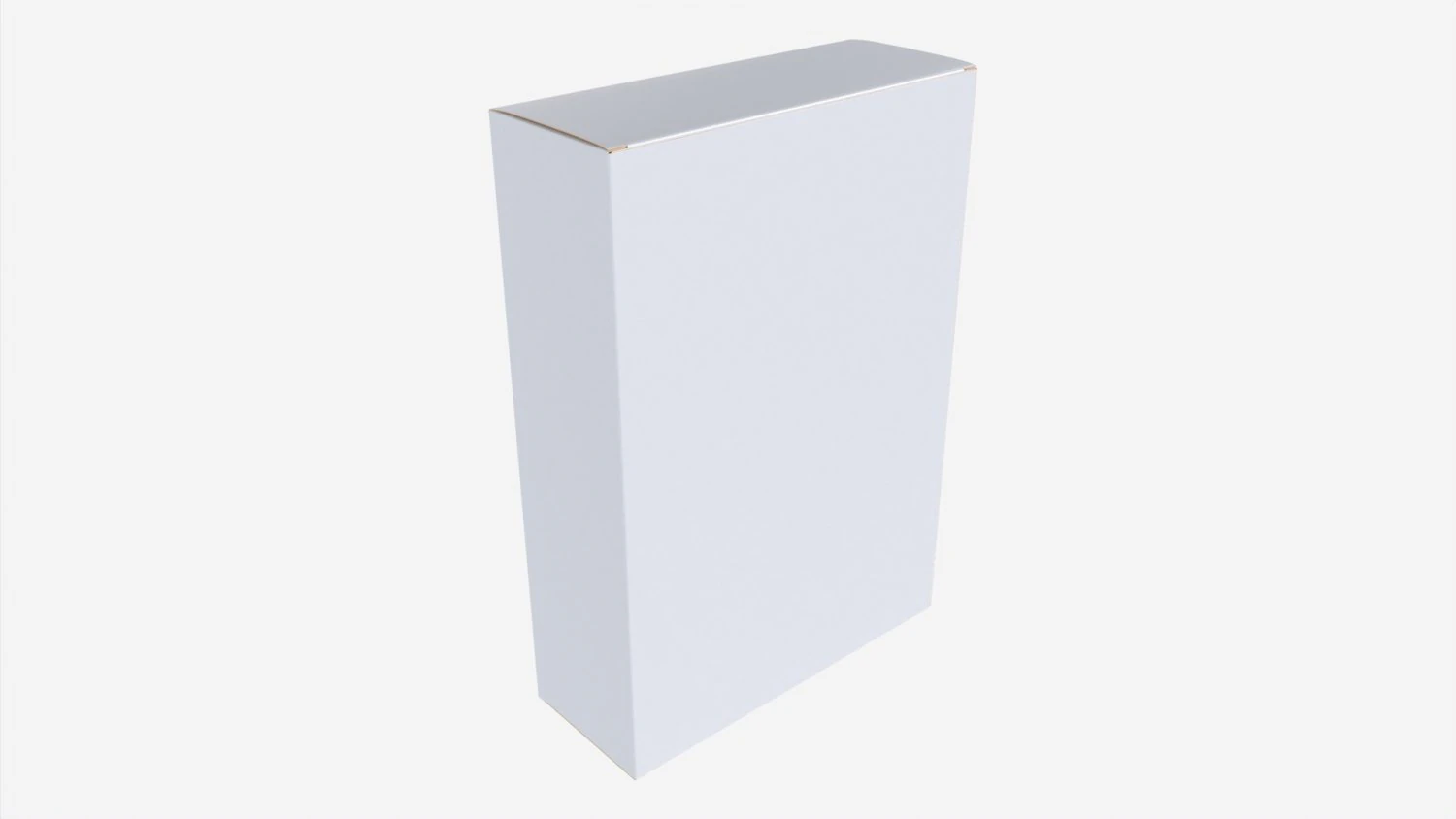 Paper box mockup 15 3D Model .c4d .max .obj .3ds .fbx .stl .blend 