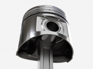 Piston with rod 3D मॉडल