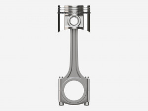 Piston with rod 3D मॉडल
