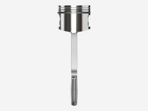 Piston with rod 3D मॉडल