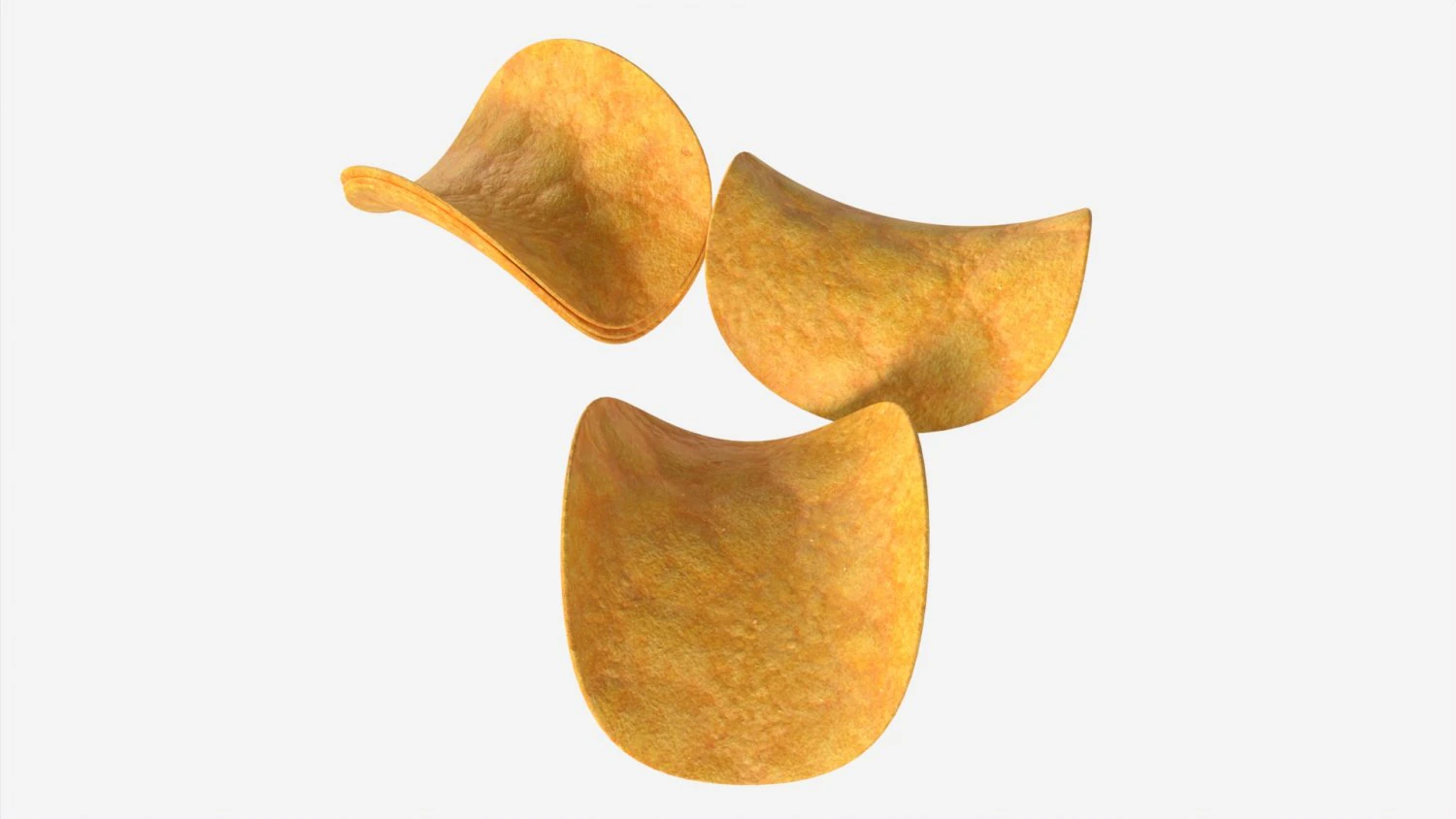 Potato chips 02 3D Model .c4d .max .obj .3ds .fbx .stl .blend