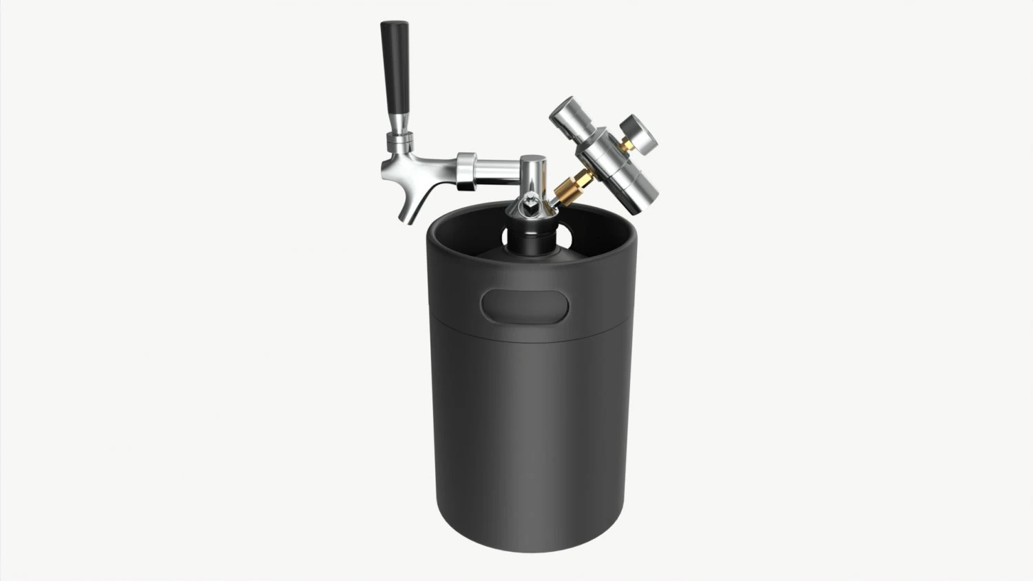 Pressurized Keg System 01 3D Model .c4d .max .obj .3ds .fbx .stl .blend