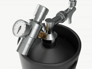 Pressurized Keg System 01 3D Model
