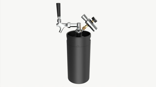 Pressurized Keg System 02 3D Modell .c4d .max .obj .3ds .fbx .stl .blend 