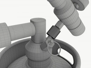 Pressurized Keg System 02 3D Model