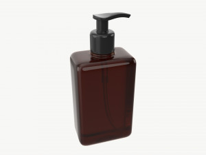 Pump dispenser bottle mockup 01 Model 3D
