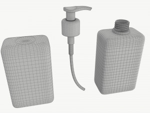Pump dispenser bottle mockup 01 Model 3D