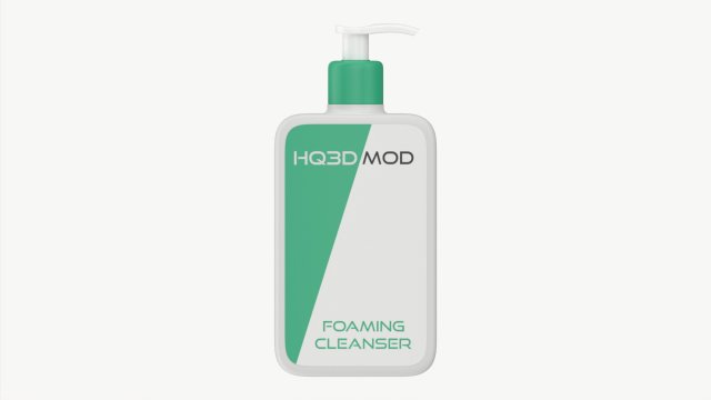 Pump dispenser bottle mockup 02 3D Model .c4d .max .obj .3ds .fbx .stl .blend 