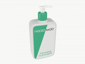 Pump dispenser bottle mockup 02 3D Model