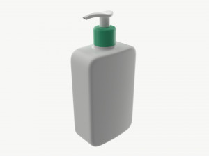 Pump dispenser bottle mockup 02 3D Model