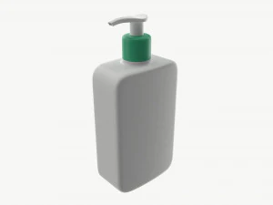Pump dispenser bottle mockup 02 3D Model
