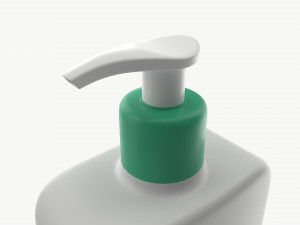 Pump dispenser bottle mockup 02 3D Model