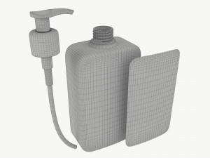 Pump dispenser bottle mockup 02 3D Model