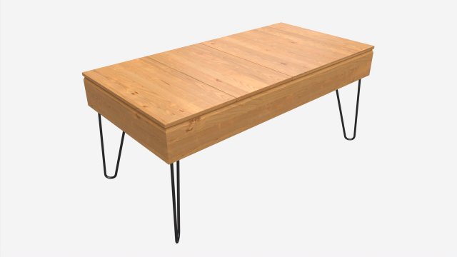 Rectangle Coffee Table 02 Model 3D .c4d .max .obj .3ds .fbx .stl .blend 