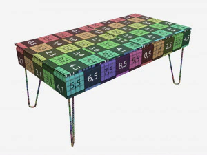 長方形コーヒーテーブル 02 3Dモデル