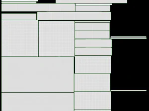 長方形コーヒーテーブル 02 3Dモデル