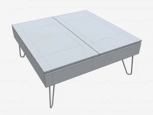 Rectangle Coffee Table 03 3D Model