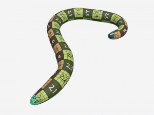 Red worm 02 Modelo 3D