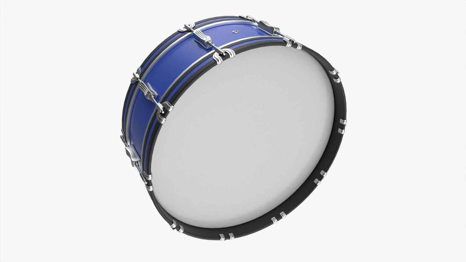 Scotch Drum 6x26 3D Model .c4d .max .obj .3ds .fbx .stl .blend 