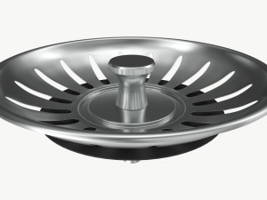 Sink Filter Waste Plug 3D Model