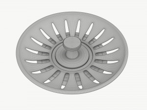 Sink Filter Waste Plug 3D Model