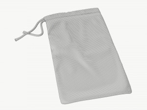 Soft bag empty mockup 3D Model