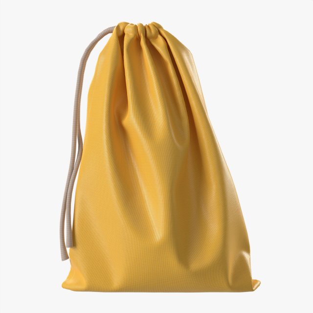 Soft bag filled in mockup Model 3D .c4d .max .obj .3ds .fbx .stl .blend 