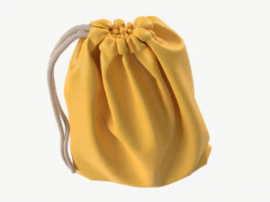 Soft bag filled in mockup 3D Model