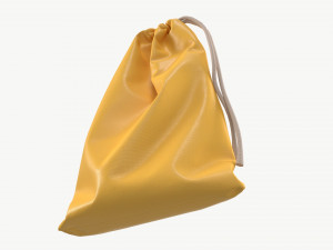 Soft bag filled in mockup Model 3D
