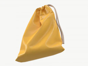 Soft bag filled in mockup 3D Model