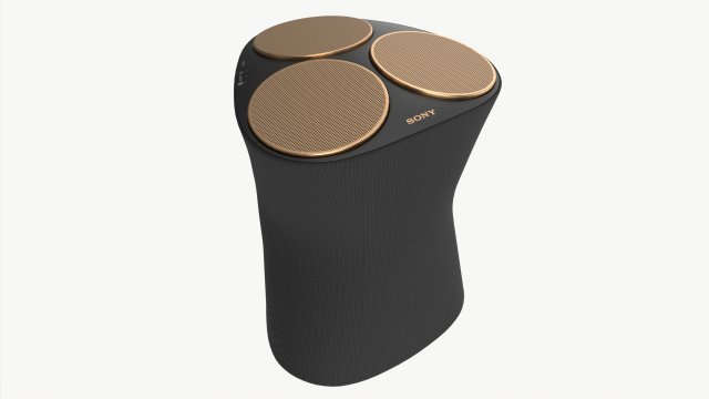 SONY Audio speaker reality 360 3D Модель .c4d .max .obj .3ds .fbx .stl .blend 