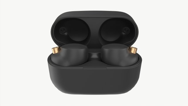 SONY Wireless Earbuds WF 1000XM4 Black 3D in 3DExport