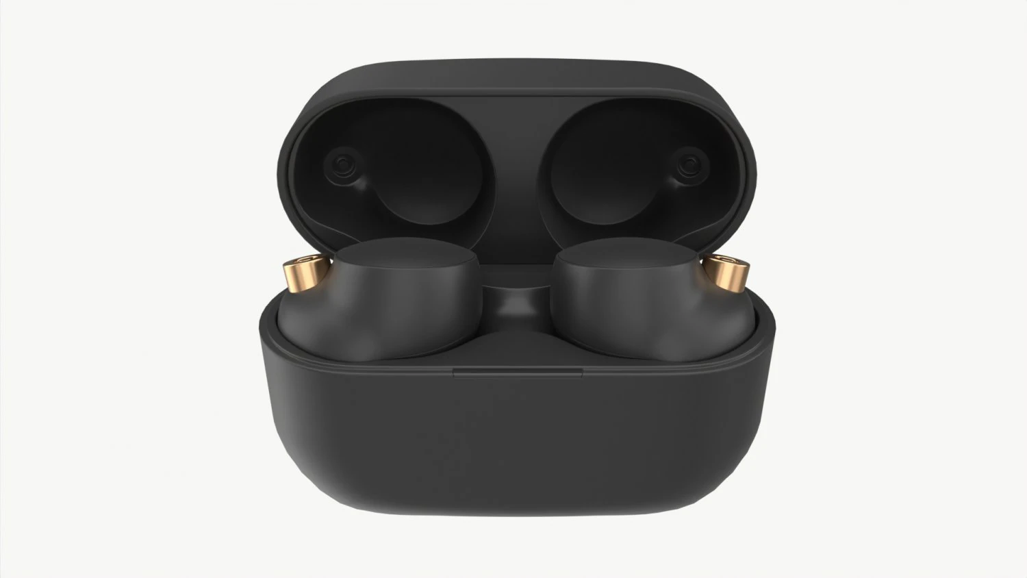 Auricolari wireless SONY WF-1000XM4 Neri Modello 3D .c4d .max .obj .3ds .fbx .stl .blend 