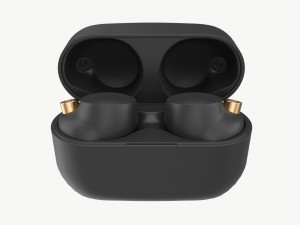 SONY Wireless Earbuds WF-1000XM4 Black 3D Model