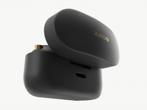 SONY Wireless Earbuds WF-1000XM4 Black 3D-Modell