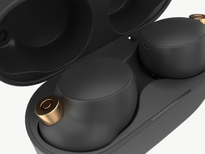 SONY Wireless Earbuds WF-1000XM4 Black 3D-Modell