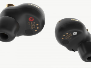 SONY Wireless Earbuds WF-1000XM4 Black 3D-Modell