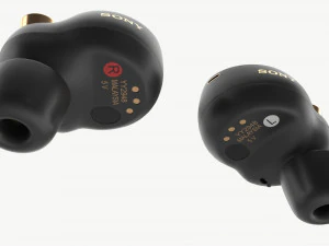 Auricolari wireless SONY WF-1000XM4 Neri Modello 3D