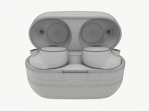 Auricolari wireless SONY WF-1000XM4 Neri Modello 3D