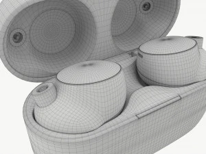 Auricolari wireless SONY WF-1000XM4 Neri Modello 3D