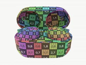 Auricolari wireless SONY WF-1000XM4 Neri Modello 3D