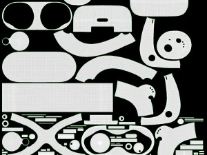 Auricolari wireless SONY WF-1000XM4 Neri Modello 3D