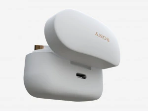 SONY Wireless Earbuds WF-1000XM4 white 3D Model
