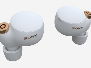 SONY Wireless Earbuds WF-1000XM4 white Modello 3D
