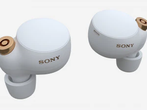 SONY Wireless Earbuds WF-1000XM4 white 3D Model