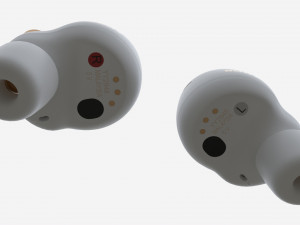 SONY Wireless Earbuds WF-1000XM4 white Modello 3D